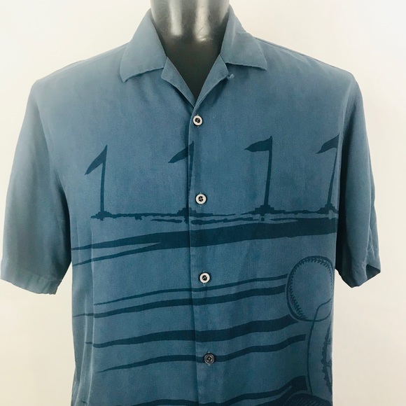 Men’s Tommy Bahama Baseball Shirt Yankees - Picture 1 of 8